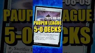 UNDEFEATED MTG Pauper League Decklists (2025-08-09) #davidroyale #pauper #paupermtg