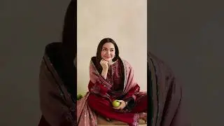 Hania amir wearing latest winter designer dress👗 Latest Pakistani winter dress designs #haniaamir
