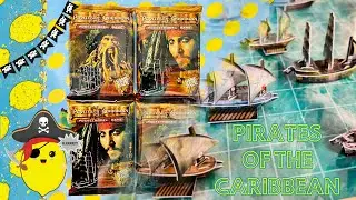 【RARE】PIRATES OF THE CARIBBEAN POCKETMODEL GAME Unboxing 4 Packs ASMR