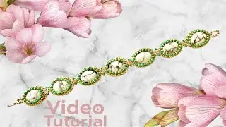 MossAgate Beaded Bracelet 💎 #beadingtutorial