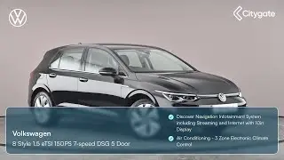 Volkswagen Golf - 8 Style 1.5 eTSI 150PS 7-speed DSG 5 Door - Citygate Volkswagen High Wycombe