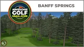 Awesome Golf Course Flyover - Banff Springs