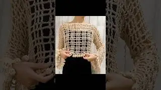 🌾TUTORIAL - TOP CALADO A CROCHET ⭐️ - #crochet #fashion #handmade #tutorial #moda