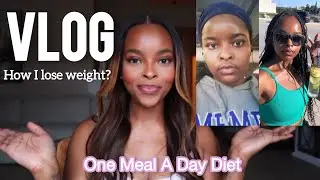 VLOG| One meal a day(OMAD) diet for weight loss| What I eat to drop weight fast!