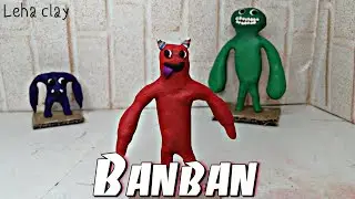 Making Banban from Garten of Banban PLASTILINA | Leha clay tutorial | Banban with clay