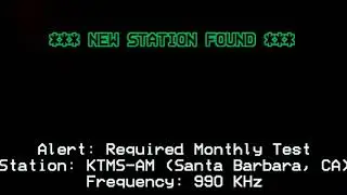 NEW STATION FOUND! SANTA BARBARA! Broadcast Radio EAS: Required Monthly Test (EAS #313)
