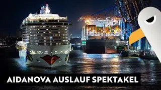 AIDAnova Sail Away 💋 Live Auslaufen aus Hamburg nach Skandinavien | 27.12.2025