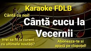 Canta cucul la Vecernii Karaoke Versuri