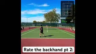 Clean backhand? Give me your honest opinion 👀#grind #tennis