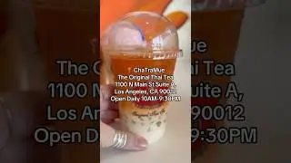 Nothing hits like an authentic #thaitea from  #ChaTraMue #teacafe #flavoredtea #laeats #losangeles