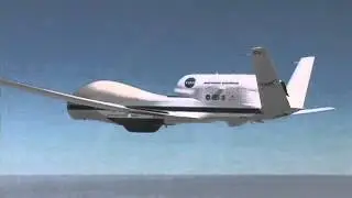 Global Hawk drone takeoff