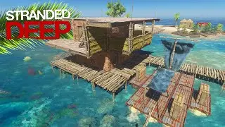 STRANDED DEEP #19 - CONSTRUI UMA CASA COM HELIPONTO EM UMA ILHA NO MEIO DO NADA!
