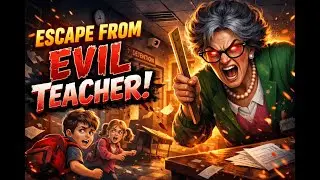 This Teacher Went CRAZY 😡 | Escape From School Gameplay