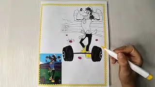 Strong Wolf Weightlifting 🐺💪  Amazing Cartoon Drawing  Kids Art & Creativity