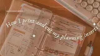How I Print and Cut My Planning Inserts | Personal Size Planning Inserts