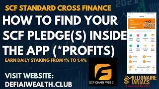 SCF Fintoch How To Find Your Pledge(s) Inside The Wallet App - Under *Profits