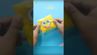 DIY Paper Squishy SpongeBob #shorts #squishy #diy #trending