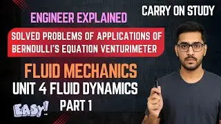 Venturimeter Numerical Problem sppu pyq soltuion Fluid Mechanic Bernoulli Theorem #sppu #engineering