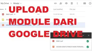 Upload Modul Dari Google drive Di E-Lerning Dengan Moodle