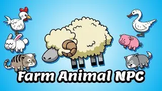 Farm Animal NPC | Game Character Sprites for Game Dev