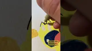 Pac Man 45th Anniversay Drawing Pt 2 #Pacman #drawing #fanart #gaming #namco #progress