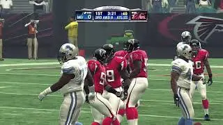 Madden NFL 09 Gameplay - Franchise mode - Detroit Lions vs Atlanta Falcons