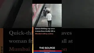 Quick-thinking cop saves woman from deadly fall at Mumbai railway station