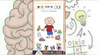 Brain Test level 159 || Cheer him up please .