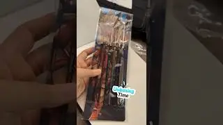 Unboxing escoda brushes🖌️ #art #painting #watercolor #drawing #fyp