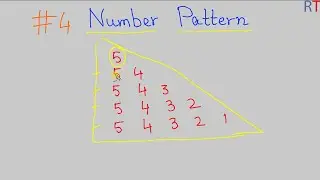 #4 Number Pattern in Java || Java Pattern Printing