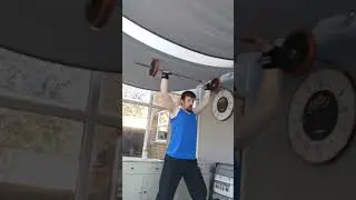 continuous bar 20kg workout #strong #fitness #workout #squats #armworkout #motivation #bicep