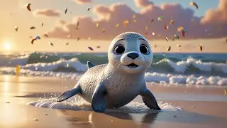 Three Baby Seals Flip and Flop | Ocean Animal Song for Kids | Counting & Movement Rhyme for Toddlers