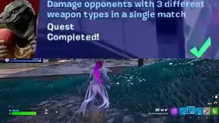 Damage opponents with 3 different types in a single match Fortnite