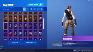 fortnite skins with BACK BOARD back bling