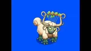Woolabee Blue Screen 1 [Amber Island] | My Singing Monsters