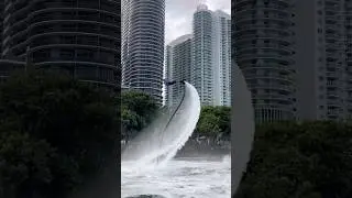 Every splash counts. Miami&rsquo;s Flyboard team getting ready for the next big show 🌊 #aquashow