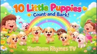 &ldquo;Ten Little Puppies 🐶 &ndash; A Wagging Tale of Numbers&rdquo; zoozoom rhymes tv