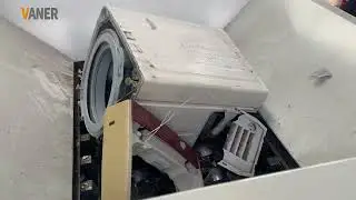 CR1600 large double-shaft shredder pre-shipment test