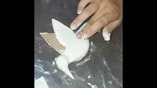 hanging bird with wall putty#diy #craft #youtube #homedecor #viral