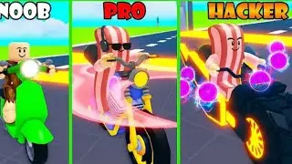 Noob to pro video in motorcycle racing in Roblox 