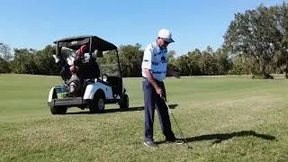 Golf- What should you change for an iron shot from the longer rough, in a red penalty area