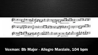 2020-2021 TMEA Trumpet Etude 3: Bb Major - Allegro Marziale
