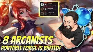 8 Arcanists - Portable Forge is Buffed! | TFT Gizmos & Gadgets | Teamfight Tactics
