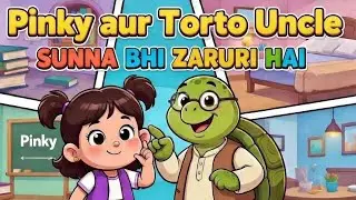 Moral Story for Kids in Hindi | Listening is also necessary 😊 | Pinky and Toto Uncle l Cartoon story