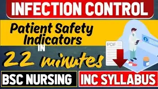 Patient Safety Indicators|Infection Control | BSc Nursing 3rd Sem| INC Syllabus |One Shot 22 Minutes
