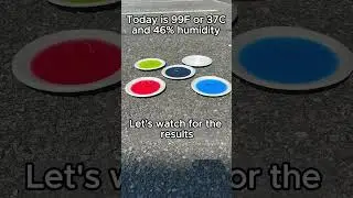 Putting Ice to the test with different colors, which will melt first? #musou #science #experiment