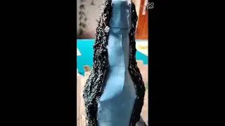 How to make artificial waterfall&bull;&bull;&bull;&bull;Glass bottle art&bull;&bull;&bull;!! 👍@