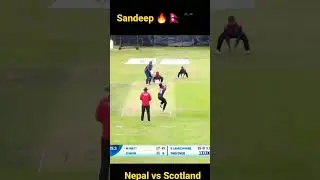 Sandeep Lamichhane vs Scotland  Nepal vs Scotland highlight