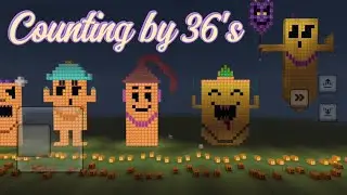 Maheer's counting by 36's Halloween edition in Minecraft!