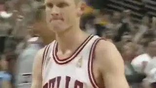 Alternate View of MJ to Steve Kerr Game Winner Bulls 5th Title